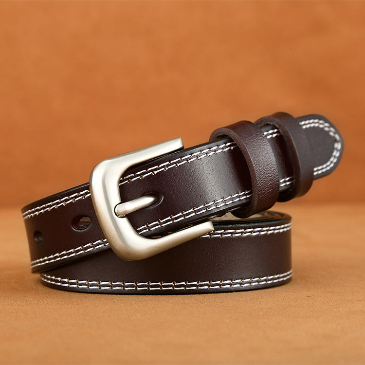 Ladies vintage leather belt