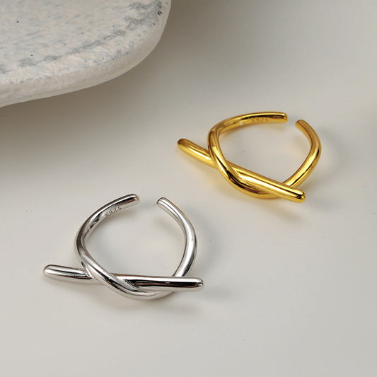 Women's Minimalist Geometric Line Ring