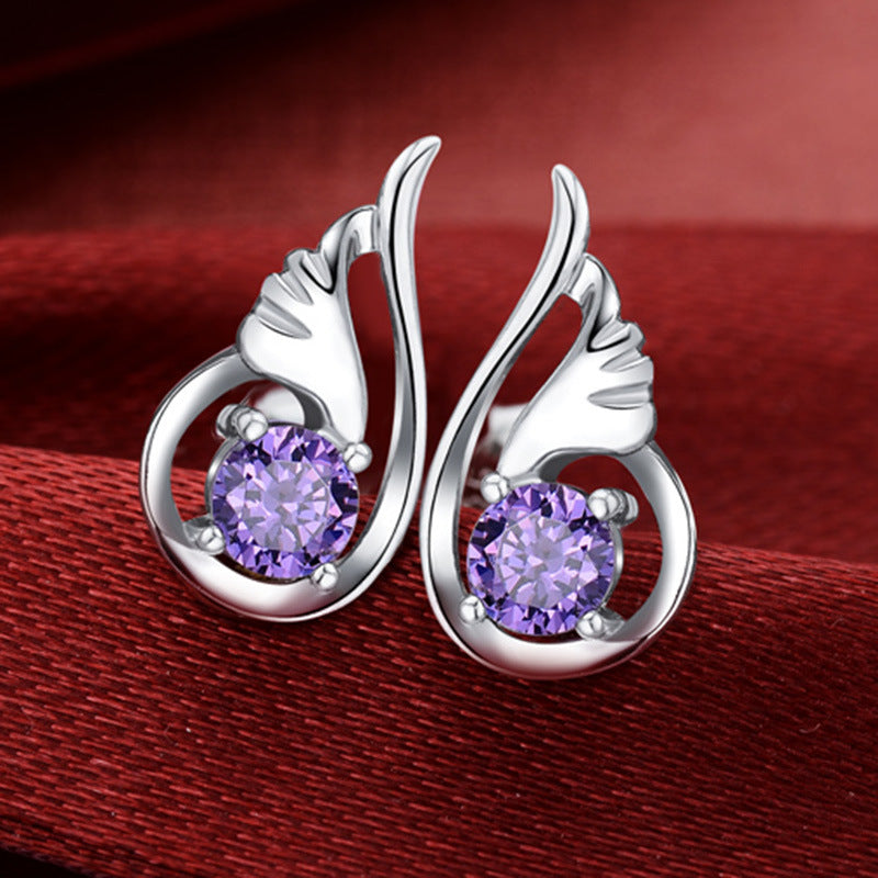 Women's Graceful And Fashionable Wings Shape Stud Earrings