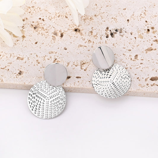 Fashion Personality Metal Circle Earrings For Women