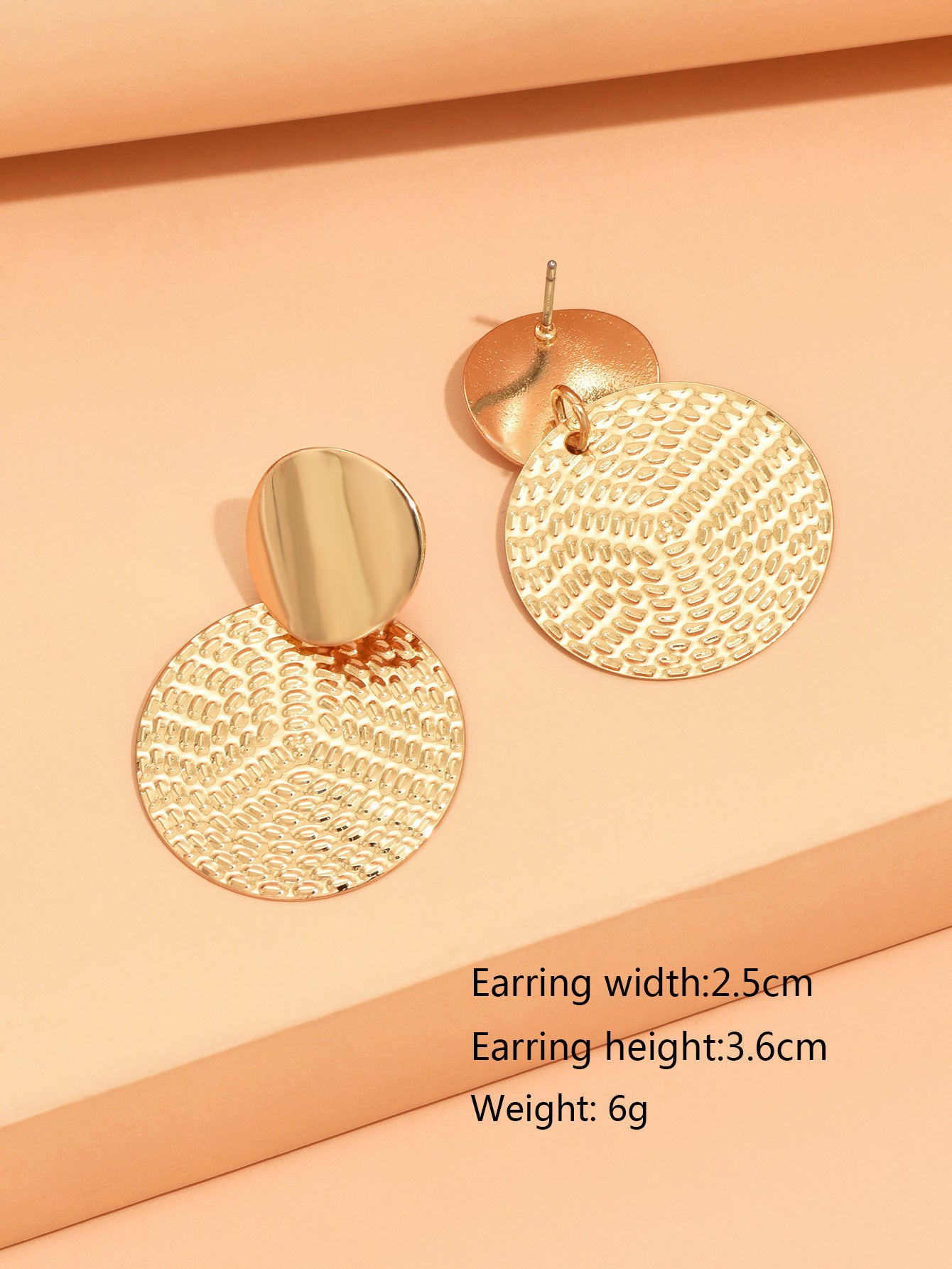 Fashion Personality Metal Circle Earrings For Women