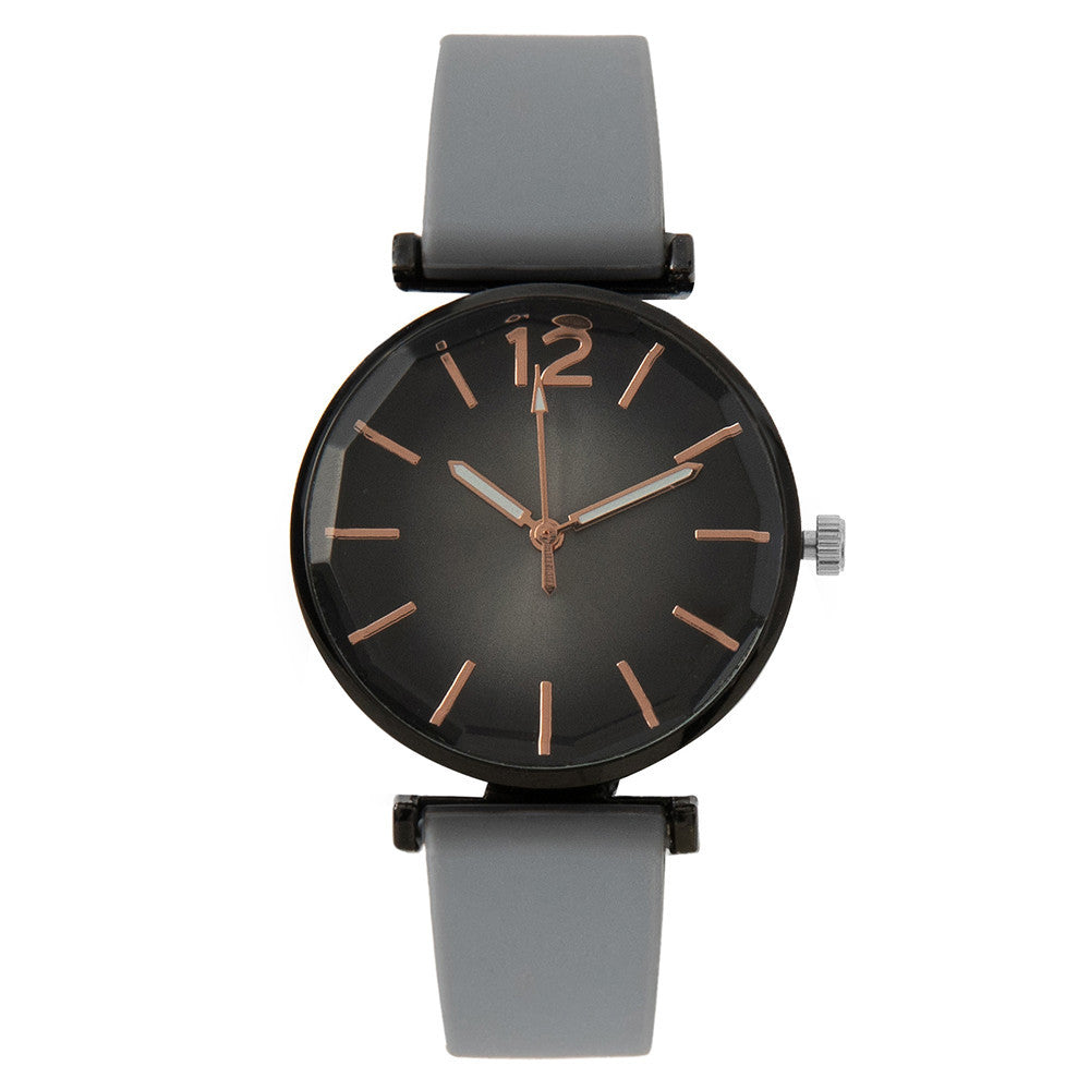 Women's Fashion Gradient Silicone Casual Watch