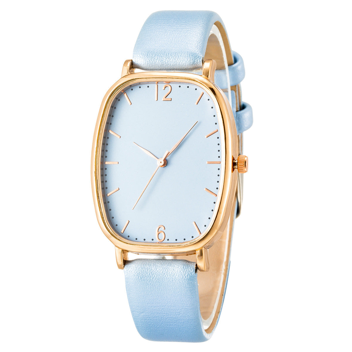 Ins Style Simple And Exquisite Womens Tonneau Belt Quartz Watch