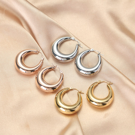 18K Vacuum Gold Plated Stainless Steel Earrings