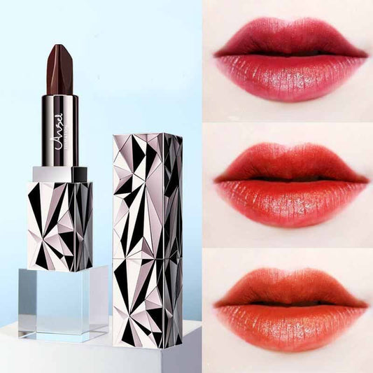 3-Color Single Lipstick Moisturizing Color Waterproof Temptation Of Angels Black Diamond Lipstick 3 In 1